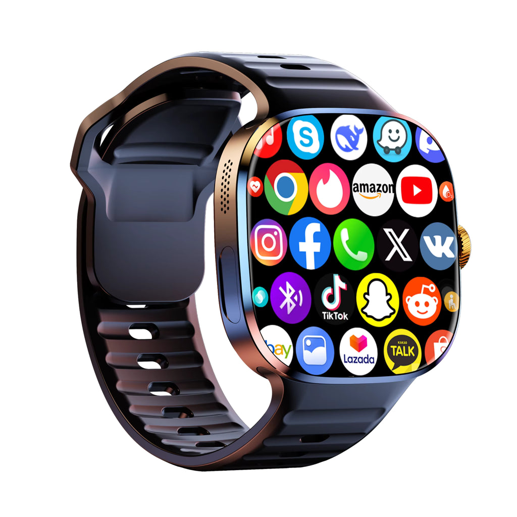 M99 Ultra 5G Amdroid Smartwatch 120hz Amoled Display, 190° Rotating Camera WiFi SimCard GPS 2100mah Battery