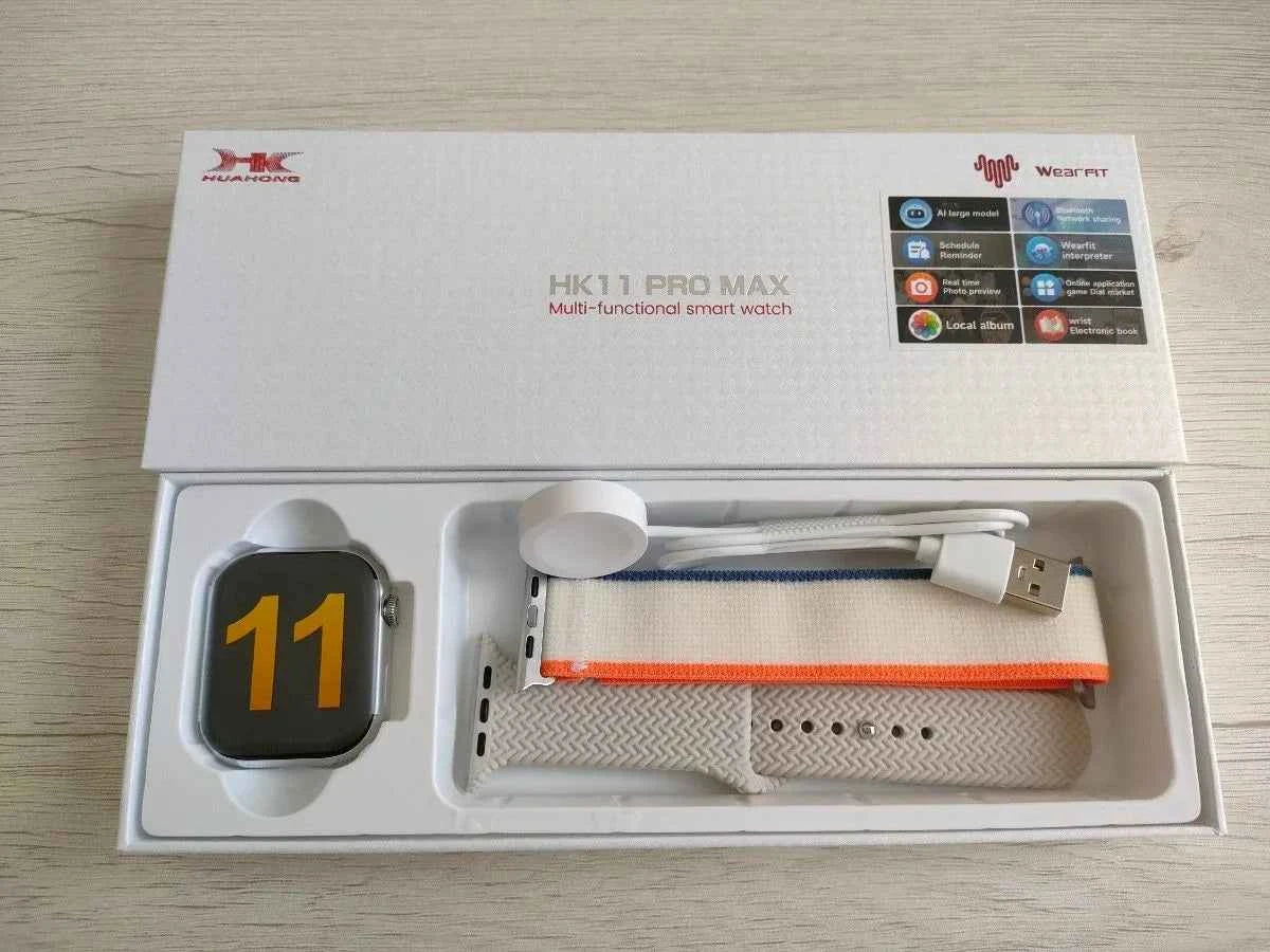 HK11 Pro Max 2nd Generation 1GB Local Storage for Music & Photos 46mm 120hz Amoled With AOD