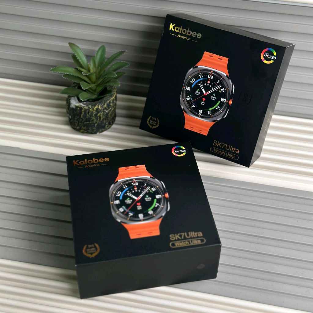 Kalobee SK7 Ultra Smartwatch – AMOLED Display | Bluetooth Calling | 100+ Sports Modes | IP67 | Wireless Charging