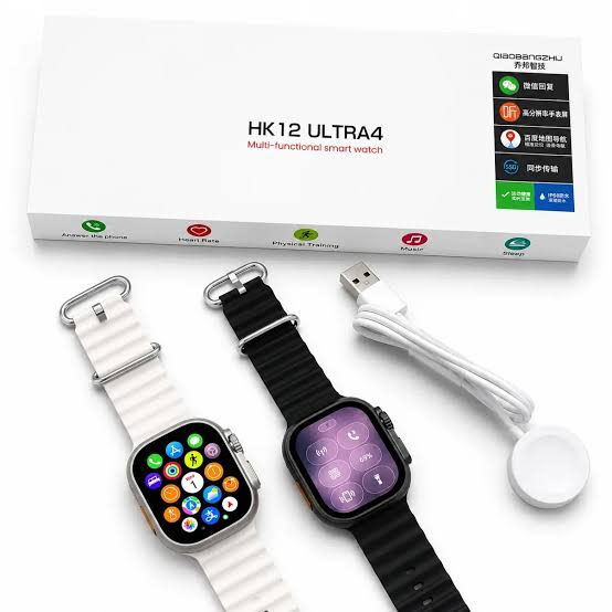 HK12 Ultra 4 AI Smart Watch WhatsApp Reply 2.02" AOD AMOLED Display Bluetooth Calling 49mm