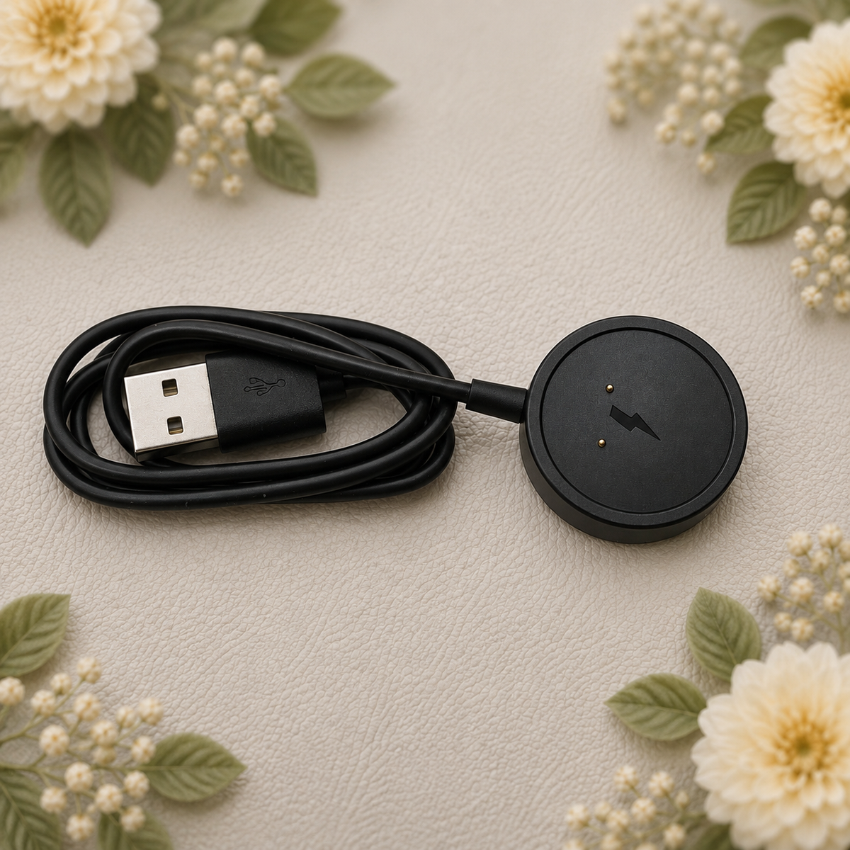 Android Smartwatch Magnetic Charger Cable 5V+10V Safe Charging Pad