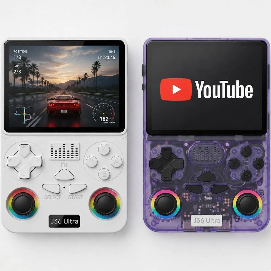 J36 Ultra All-in-One Retro Gaming Console  20,000+ Games Built-In  WiFi & YouTube Streaming  Portable Pocket Game Player